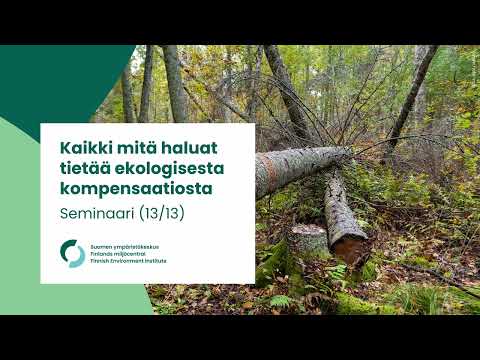 Ekologinen kompensaatio: Uhka vai mahdollisuus? Tapani Veistola, Suomen luonnonsuojeluliitto