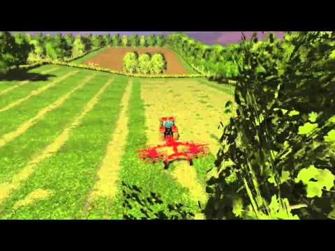 Farming Simulator 15- raking hay
