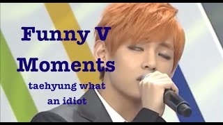 Funny Moments  BTS V (Bangtan Bomb Weekly Idol Int