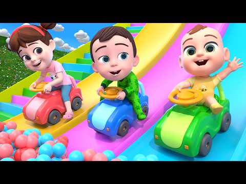 [Mix] Playing on the Rides and Slides Song | Funny Nursery Rhymes