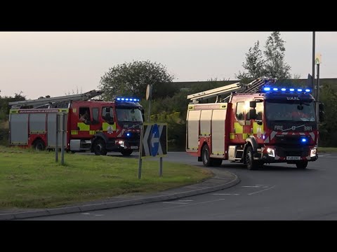Ashton and Stockport pump responding-Greater Manchester fire and rescue service