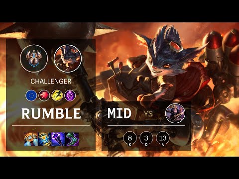 Rumble Mid vs LeBlanc - EUW Challenger Patch 11.22