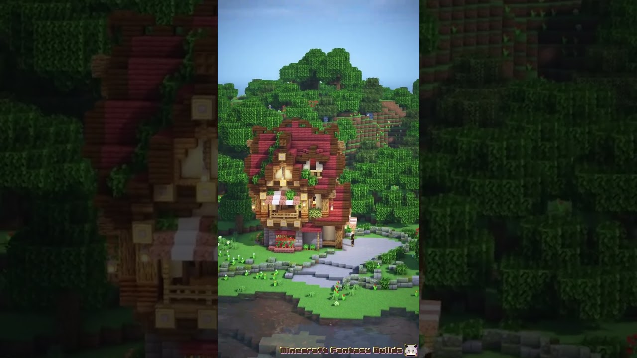 Minecraft | How to Build a Small Fantasy House #shorts
