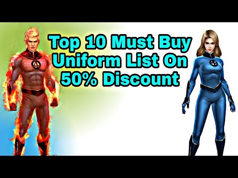 Top 10 Must Buy Uniform List On 50% Discount April Update - Marvel Future Fight