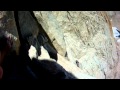 Mount Whitney East Face - Sam following the Fresh Air Traverse