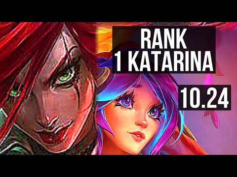 KATARINA vs LILLIA (MID) (DEFEAT) | Rank 1 Katarina, 6 solo kills | BR Challenger | v10.24