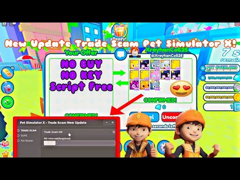 SCRIPT TRADE SCAM! PET SIMULATOR X! NEW UPDATE (PASTEBIN) SCRIPT FREE