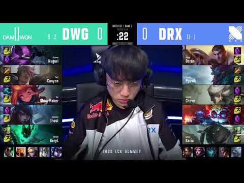 DWG vs DRX | LCK Summer Split 2020| Round 2 Game 1 - DAMWON Gaming vs. DragonX