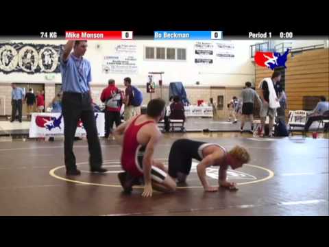 2012 Univ. WTT: 74 KG - Mike Monson (Cleveland WC) vs. Bo Beckman (NYAC)