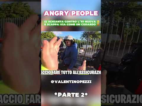 Si schianta contro la r1 nuova e scappa come un codardo 😤😡 *parte 2*