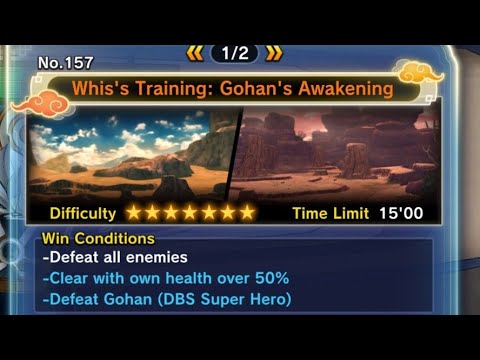 PQ 157 Whis's Training: Gohan's Awakening Ultimate Finish Guide