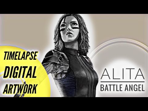 ALITA : BATTLE ANGEL | TIME-LAPSE ARTWORK | ART SPACE