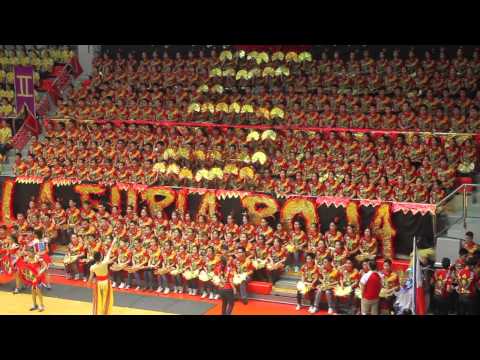 Cheering Competition 2013-2014 | LA FURIA ROJA | Colegio San Agustin Makati