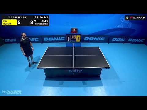 20:05 Ihor Trydukh - Andrii Romanenko 13.10.2023 TT Euro.Cup Ukraine Professional. TABLE 4