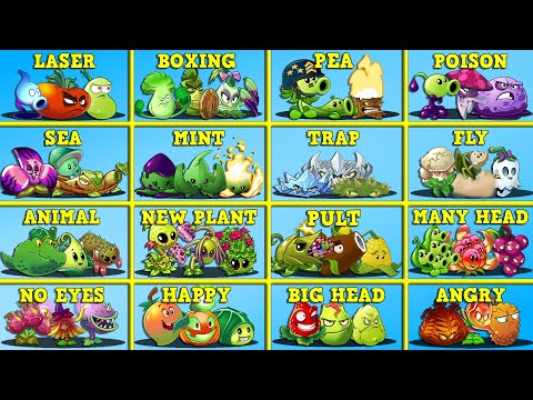 Random 16 Team vs All Zombies - Who Will Win? - PvZ 2 Team Plant vs Team Plants