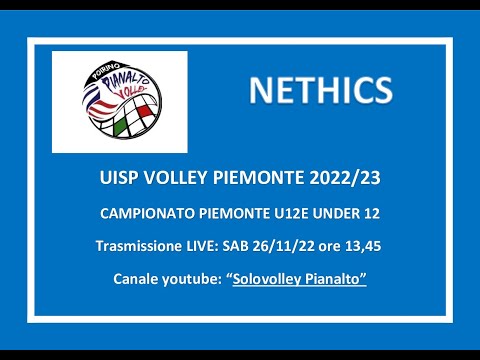 PIANALTO UNDER 12 F BLU -NETHICS_ UISP VOLLEY PIEMONTE CAMPIONATO 2022/23 UNDER 12 Femminile
