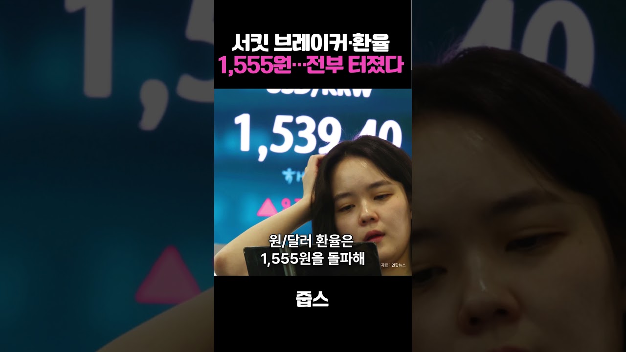 서킷 브레이커·환율 1,555원…전부 터졌다