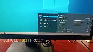 How to adjust Brightness and Contrast in Samsung Monitor (22 inch)