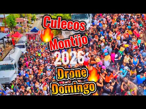 Culecos 💦 Carnaval 2026 – Calle Abajo Montijo | Vista espectacular🔥 con Drone de Domingo. 