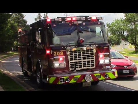 City Of Alexandria Engine 208, and Fairfax County Engine 426 Responding