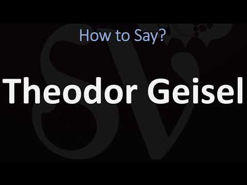 How to Pronounce Theodor Geisel? (CORRECTLY)