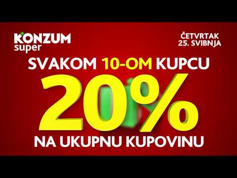 KONZUM Akcija Sretnih 10