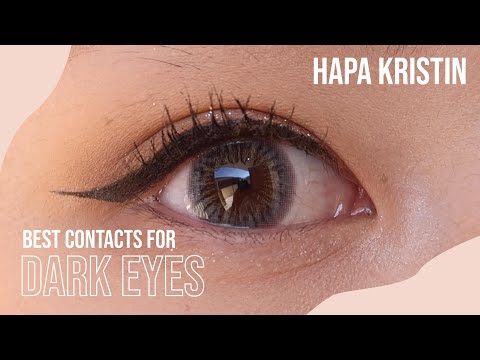 🌸 2021 BEST contacts for asian/dark eyes | Try on & Review | Hapa Kristin