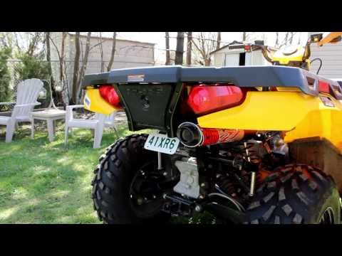 Big Gun Evo before and after comparison - 2012 Polaris Sportsman 500
