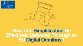 How Can Simplification Be Effectively Delivered Through an EU Digital 