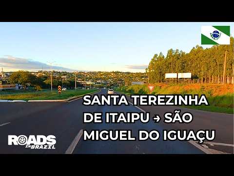 Santa Terezinha de Itaipu → São Miguel do Iguaçu | POV Dashcam Drive | Paraná, Brazil
