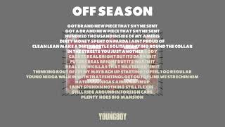 YoungBoy Never Broke Again - Off Season [Official Lyric Video ]