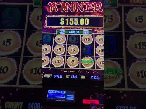 Major bonus dragon link 1$ denom 5$ bet. #dragonlink#slots#lasvegas