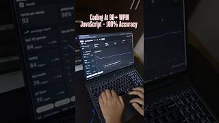 Insane 90+ WPM 🔥😳 Coding typing speed !! | #javascript #speedtyping on Lenovo Legion 5 Pro .