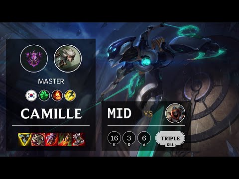 Camille Mid vs Zed - KR Master Patch 10.23