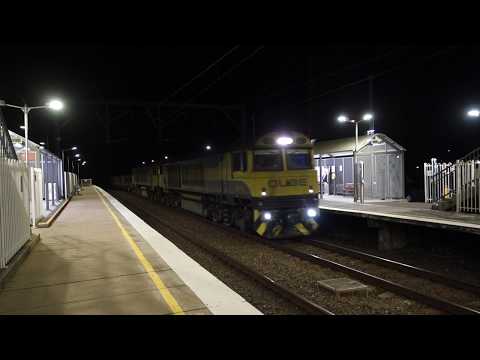 QBX005 & QBX004 with Qube Logistics loaded ore 8462 - 27/9/18