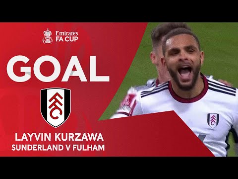 GOAL | Layvin Kurzawa | Sunderland 1-3 Fulham | Fourth Round Replay | Emirates FA Cup 2022-23