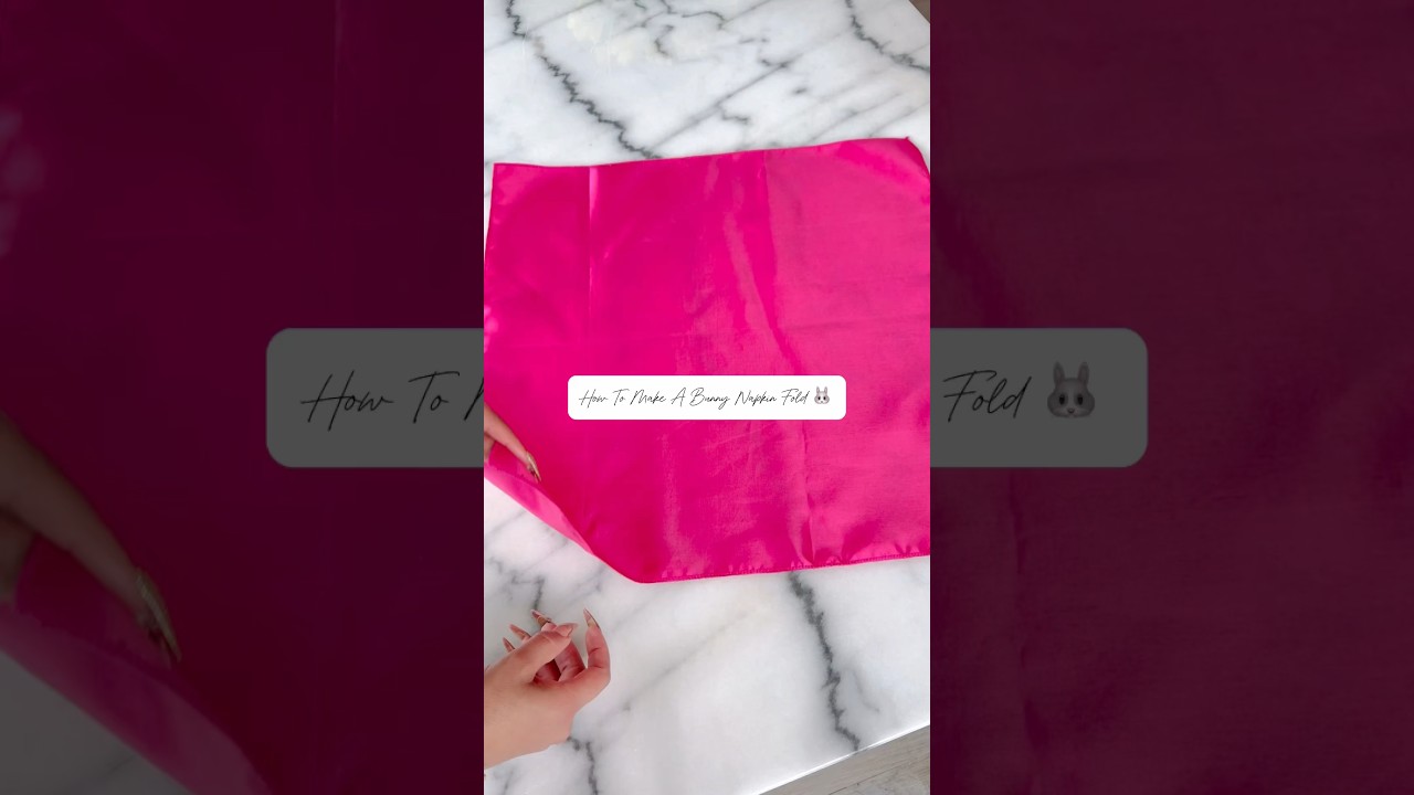 Bunny Napkin Fold #easter #tablescape #tablescapeideas #tablestyling #tablestyling