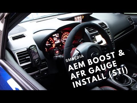 AEM Boost and AFR Gauge Install (STI)