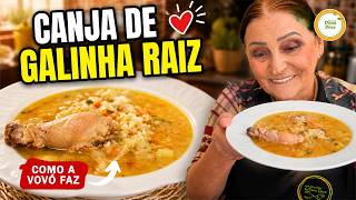 ESSA CANJA TEM GOSTO DE INFÂNCIA E CASA DE VÓ 😍🍲 💚 RECEITA RAIZ 💚 #1356