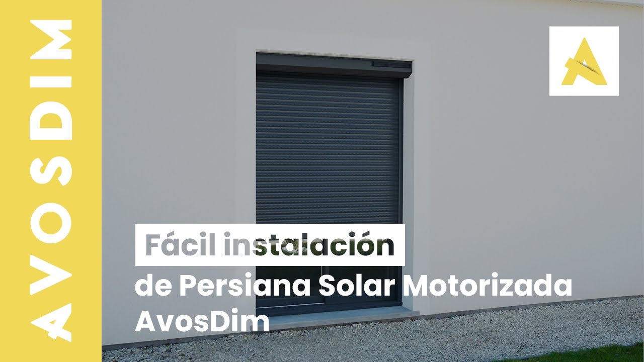 Instalación de una Persiana de Exterior Solar Renovación AvosDim