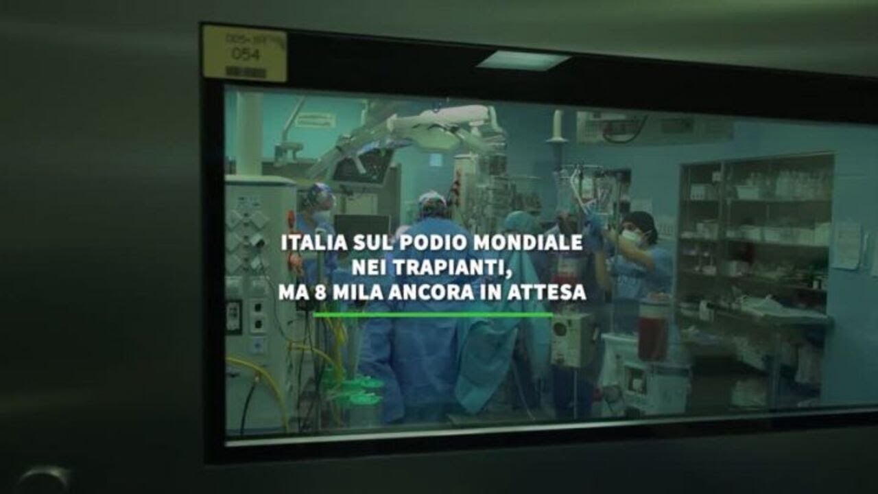 Italia sul podio mondiale nei trapianti, ma 8 mila ancora in attesa