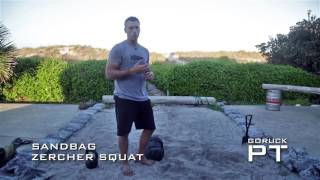 Sandbag Zercher Squat exercise video thumbnail