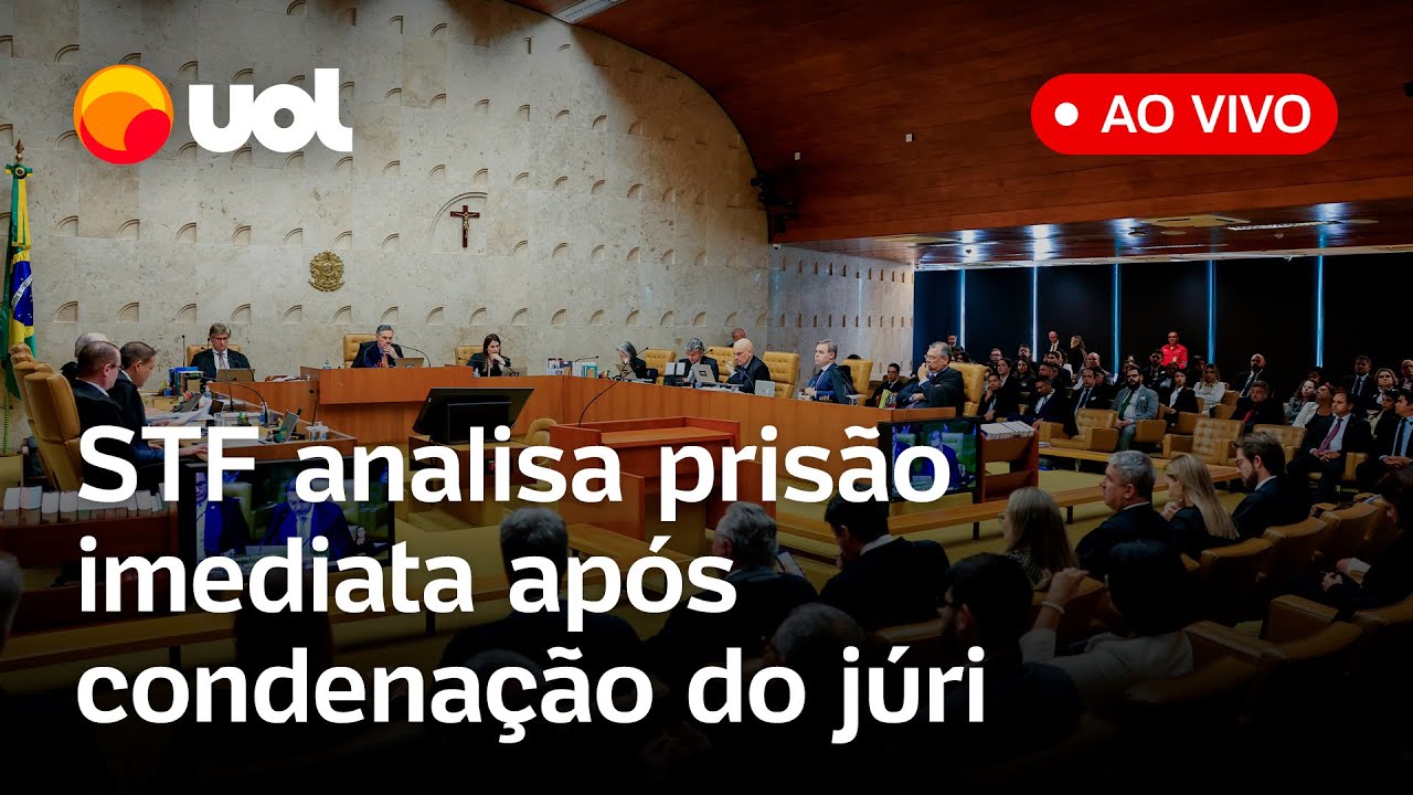 STF analisa se condenados por júri popular podem ser presos imediatamente após a decisão; ao vivo