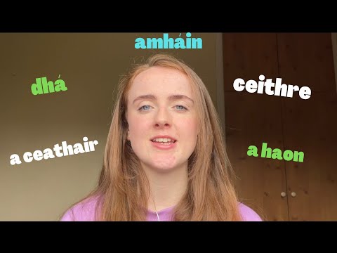 How to COUNT in IRISH - numbers as Gaeilge + QUIZ 💚