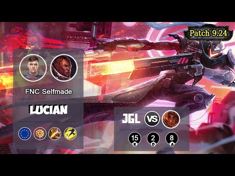 FNC Selfmade Lucian Jungle VS Taliyah | LOL | S9 EUW Challenger - Full Gameplay