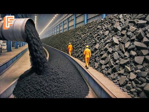 How Millions of Tons of Asphalt Are Recycled Into New Roads Inside Massive Asphalt Factory