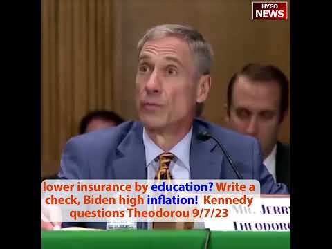 Kennedy On Insurance Costs: "It's Called Write A Check" — "Sell Blood Plasma Because Biden Inflation"