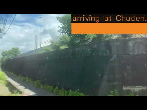 (Vídeo da janela do trem) Linha JR Mugi entre Jizobashi e Minamikomatsushima (lado direito na direção da viagem)