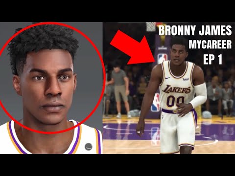 NBA 2K20 MyCAREER LeBron James Jr EPISODE 1 - CREATION + FIRST NBA GAME!