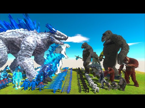 Evolution of SHIMO VS KING KONG of Evolution- Animal Revolt Battle Simulator